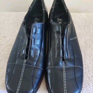 Remonte Black Leather Dark Academia Grunge Lace Up Oxford Womens Sz EU 40 US 9